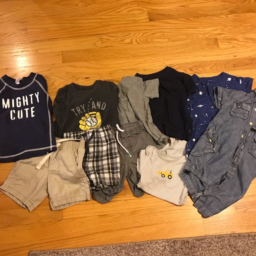 10 piece boys 18 mo summer lot